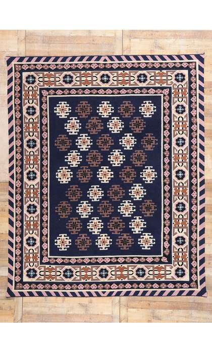 8 x 10 Vintage Maramures Romanian Kilim Rug 78021