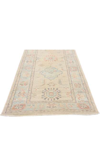 3 x 12 Vintage-Inspired Modern Oushak Rug Runner 80840