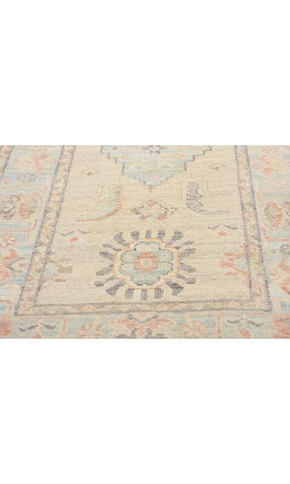 3 x 12 Vintage-Inspired Modern Oushak Rug Runner 80840