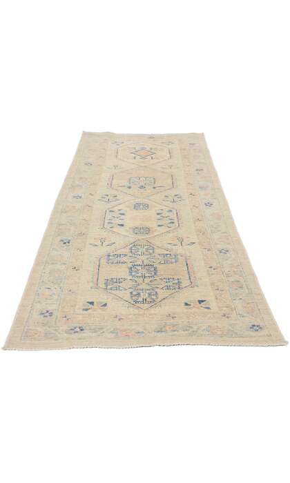 3 x 8 Vintage-Inspired Modern Oushak Rug Runner 80826