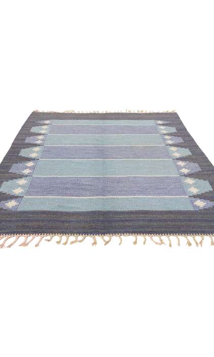 4 x 7 Vintage Swedish Scandinavian Rollakan Rug 79044