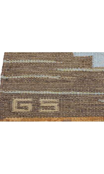 6 x 8 Sverker Greuholm Vintage Swedish Rollakan Rug 79047
