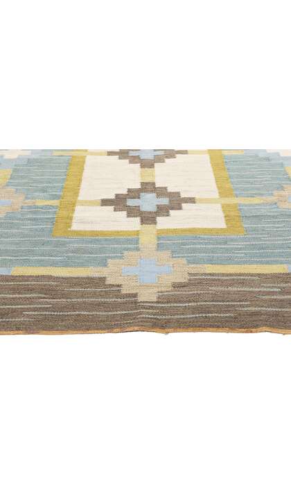 6 x 8 Sverker Greuholm Vintage Swedish Rollakan Rug 79047