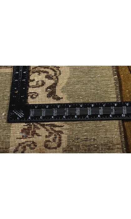 7 x 10 Vintage Earth-Tone Turkish Kars Rug 51380