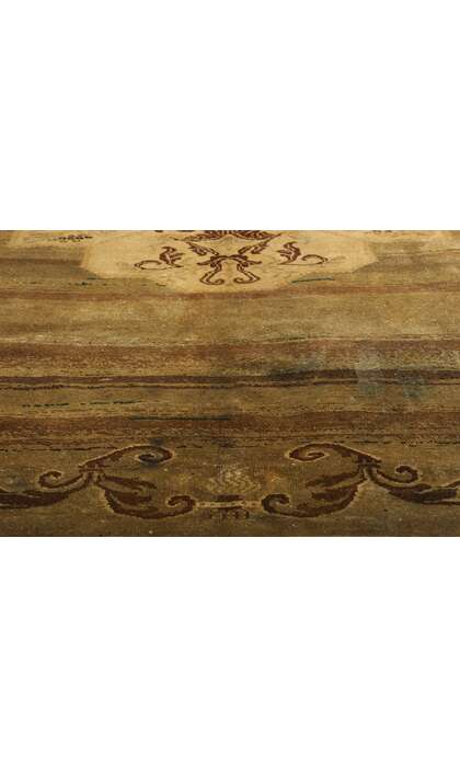 7 x 10 Vintage Earth-Tone Turkish Kars Rug 51380