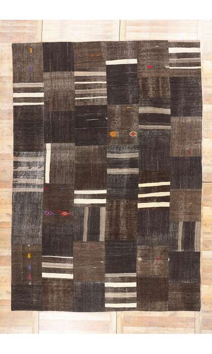 10 x 14 Vintage Turkish Patchwork Kilim Rug 52132