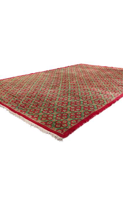8 x 11 Red and Green Vintage Turkish Sivas Rug 53067