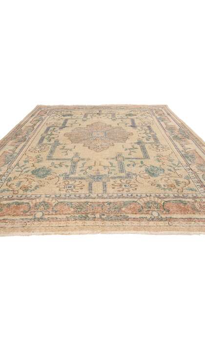 7 x 11 Distressed Vintage Turkish Sivas Rug 50869