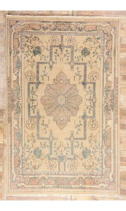 7 x 11 Distressed Vintage Turkish Sivas Rug 50869
