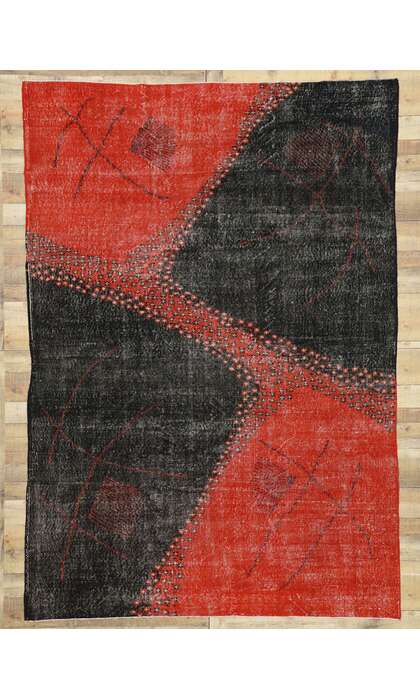 7 x 10 Zeki Muren Vintage Turkish Sivas Rug 52649