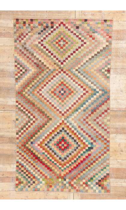 5 x 9 Zeki Muren Vintage Turkish Sivas Rug 53299