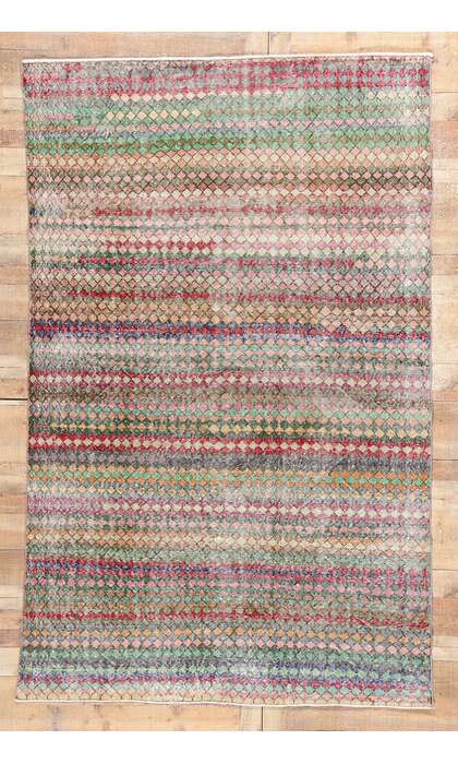 6 x 10 Zeki Muren Vintage Turkish Sivas Rug 53295