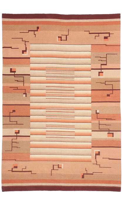 6 x 10 Laila Karttunen Antique Finnish Flatweave Rug 78466