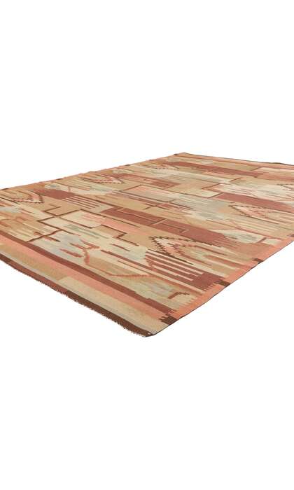 8 x 11 Greta Skogster Antique Finnish Flatweave Rug 78465