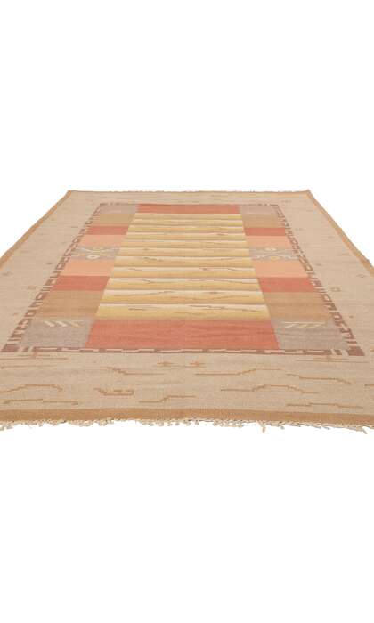 6 x 10 Margareta Ahlstedt-Willandt Antique Finnish Flatweave Rug 78477