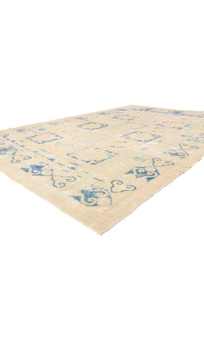 10 x 14 Distressed Antique Turkish Oushak Rug 51592