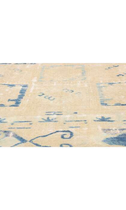 10 x 14 Distressed Antique Turkish Oushak Rug 51592