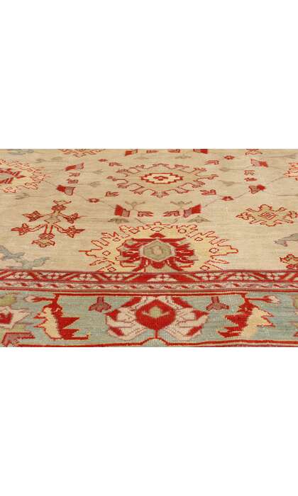 9 x 12 Antique Turkish Oushak Rug 73883