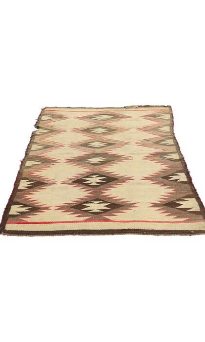 3 x 5 Late 19th Century Antique Eye Dazzler Navajo Rug 79163