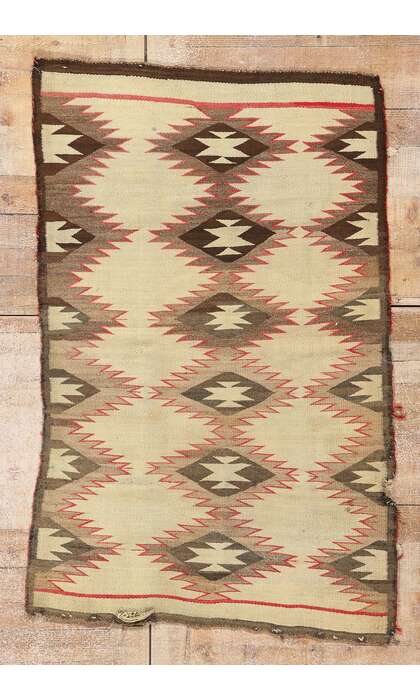 3 x 5 Late 19th Century Antique Eye Dazzler Navajo Rug 79163