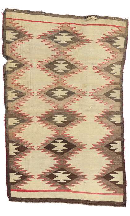3 x 5 Late 19th Century Antique Eye Dazzler Navajo Rug 79163