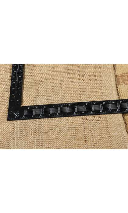 10 x 14 Antique Neutral Turkish Oushak Rug 74056