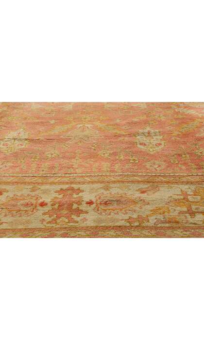 10 x 13 Antique Turkish Oushak Rug 74249