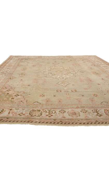 10 x 13 Antique Turkish Oushak Rug 73571