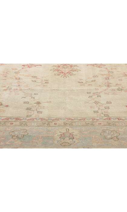 8 x 11 Antique Muted Pastel Turkish Oushak Rug 71741
