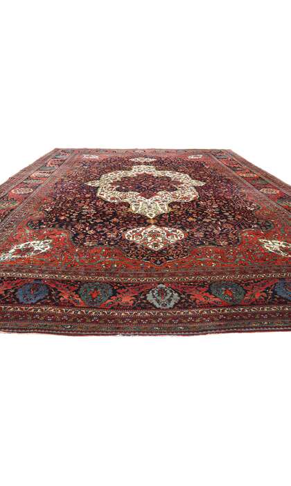 11 x 16 Antique Persian Sarouk Farahan Rug 79125