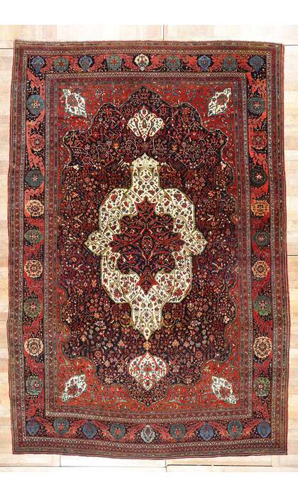 11 x 16 Antique Persian Sarouk Farahan Rug 79125