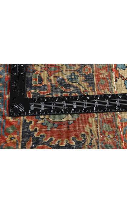 7 x 10 Late 19th Century Antique Persian Kashan Rug 79174