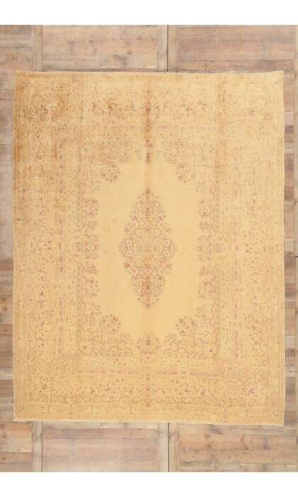 9 x 11 Antique Persian Kerman Rug 74200