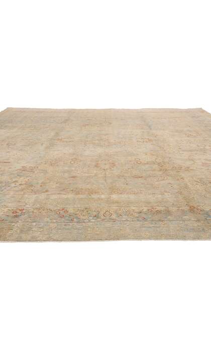 13 x 14 Late 19th Century Antique Persian Khorassan Rug 52678