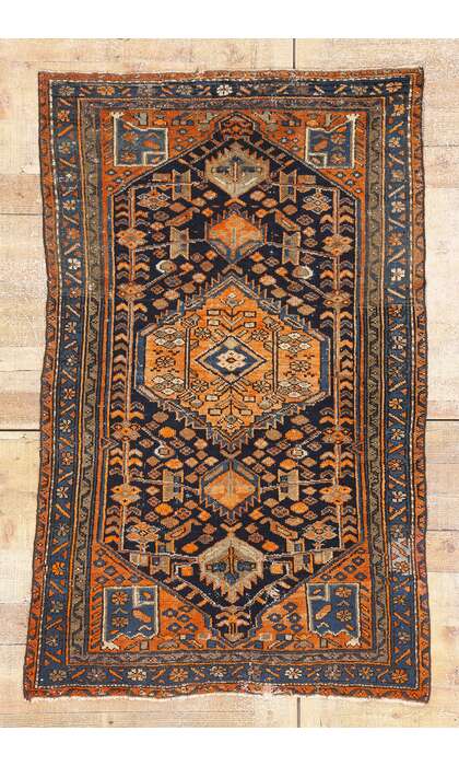 3 x 5 Late 19th Century Antique Persian Malayer Rug 79170