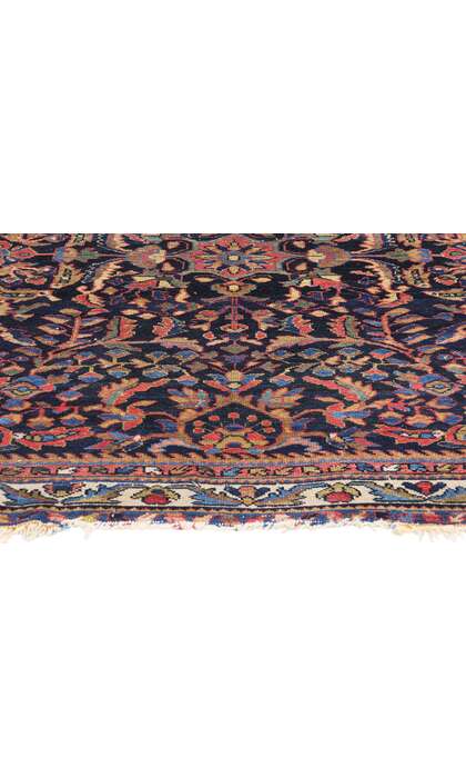 6 x 6 Late 19th Century Antique Persian Malayer Rug 79175