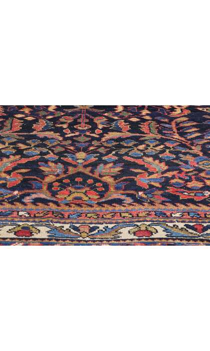 6 x 6 Late 19th Century Antique Persian Malayer Rug 79175