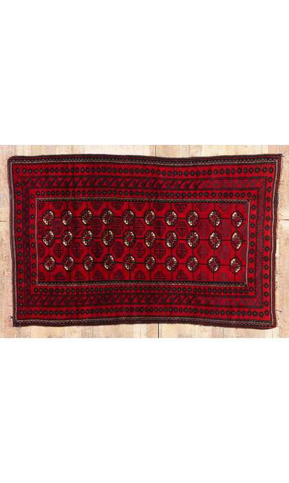 4 x 7 Antique Persian Turkoman Rug 79164