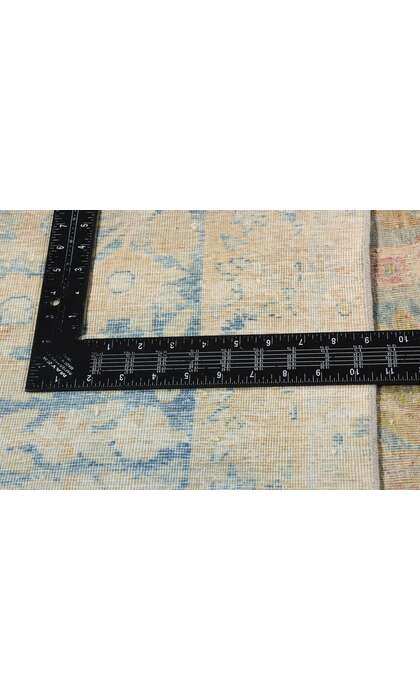 10 x 16 Distressed Antique Persian Yazd Rug 76889