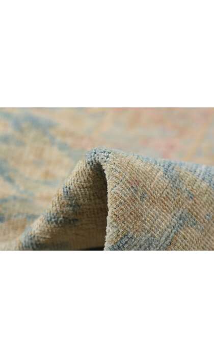 10 x 16 Distressed Antique Persian Yazd Rug 76889