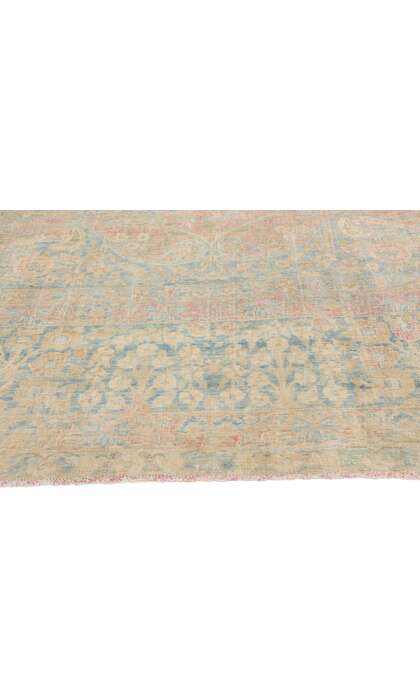 10 x 16 Distressed Antique Persian Yazd Rug 76889