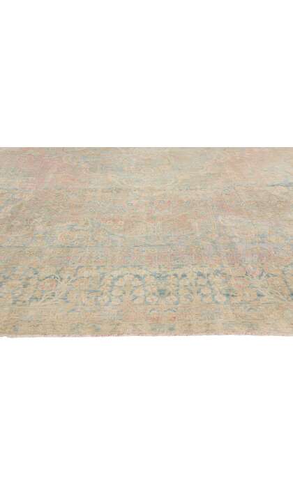 10 x 16 Distressed Antique Persian Yazd Rug 76889