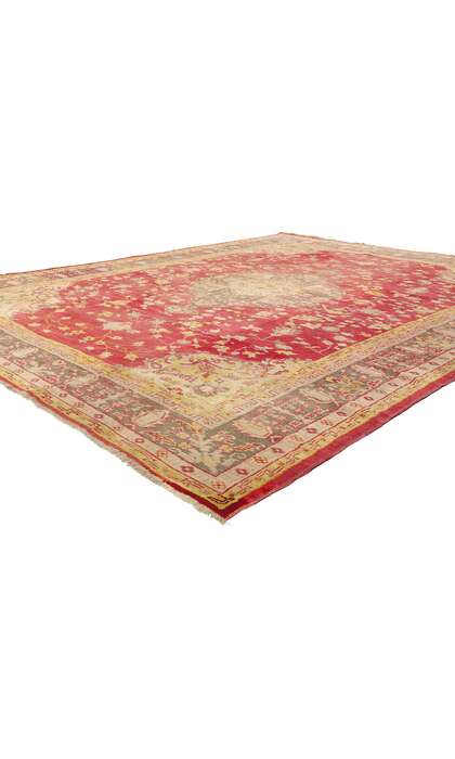 10 x 12 Antique Red Turkish Oushak Rug 76787