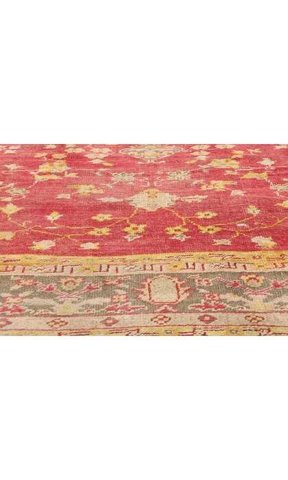10 x 12 Antique Red Turkish Oushak Rug 76787