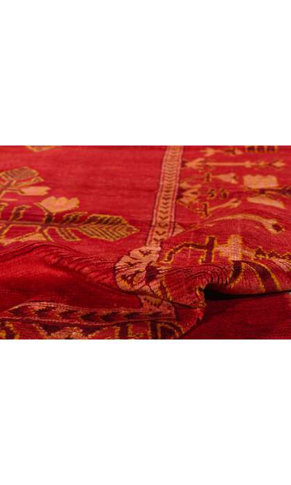 10 x 12 Antique Red Turkish Oushak Rug 74999