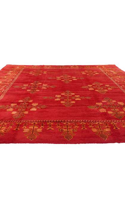 10 x 12 Antique Red Turkish Oushak Rug 74999