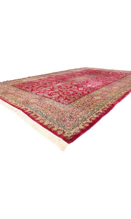 12 x 18 Antique Red Persian Kerman Rug 79162