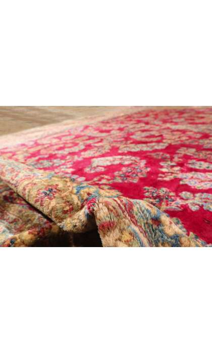 12 x 18 Antique Red Persian Kerman Rug 79162