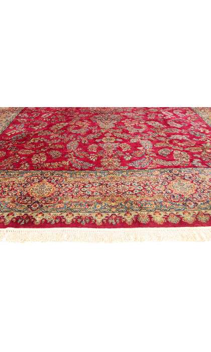 12 x 18 Antique Red Persian Kerman Rug 79162