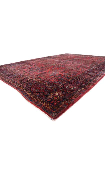 13 x 19 Oversized Antique Red Persian Sarouk Rug 79124